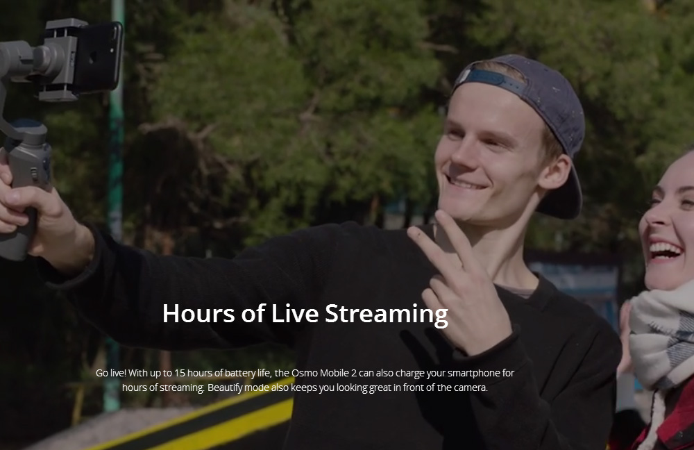 DJI Osmo Mobile 2 3-Axis Brushless Handheld Gimbal Stabilizer for Smartphones