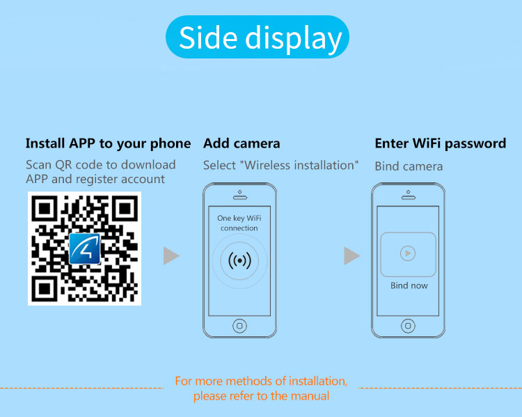 VStarcam C63S 1080P WiFi IP Camera 1/2.9 Inch CMOS PnP IR-Cut Night Vision Motion Detection IP66 Waterproof Security Camera -White