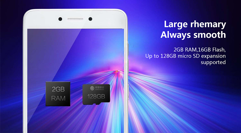 [HK Stock]China Mobile A3s 5.2 Inch 4G LTE Smartphone 2GB RAM 16GB ROM Snapdragon 425 Quad Core Touch ID VoLTE - Silver