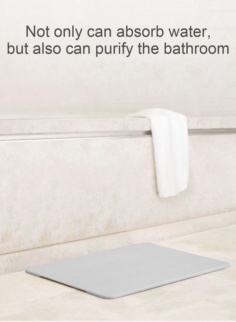 Xiaomi Mijia Likesome Diatoms Area Rug Carpet Water-absorption Anti-slip Bathroom Mat -Grey