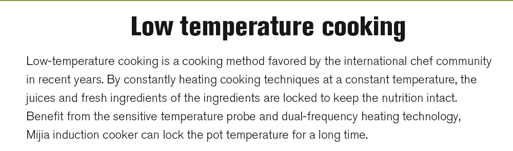 Xiaomi Mijia Induction Cooker APP Control OLED Display Automatic Adjustable Heat Constant Temperature 99 Files Electric Cooker -White