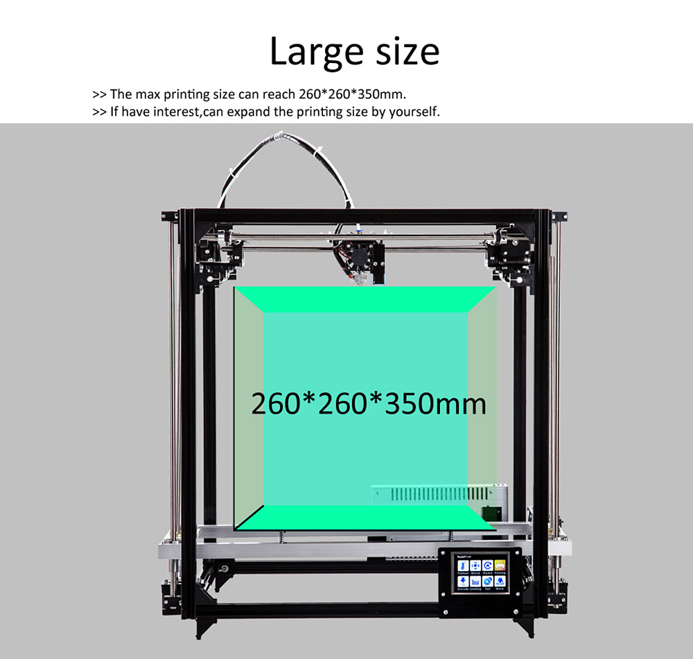 Flsun-F3 3D Printer DIY Kit Touch Screen Dual Nozzle Auto Leveling Large Printing Size 260X260X350