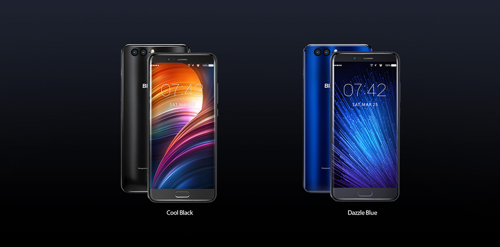[HK Stock]Blackview P6000 5.5 Inch 4G LTE Smartphone Full Screen 6180mAh Large Battery 6GB 64GB 21.0MP+5.0MP Dual Rear Camera Helio P25 Octa Core Android 7.1 Touch ID + Face ID Quick Charge - Black