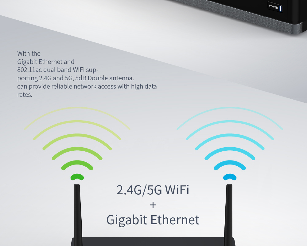 MELE H11 Realtek RTD1295 2GB/16GB 4K 3D Blu-ray Android Media Player 802.11ac WiFi Gigabit LAN Bluetooth SATA HDD Type-C USB3.0 HDMI - Black