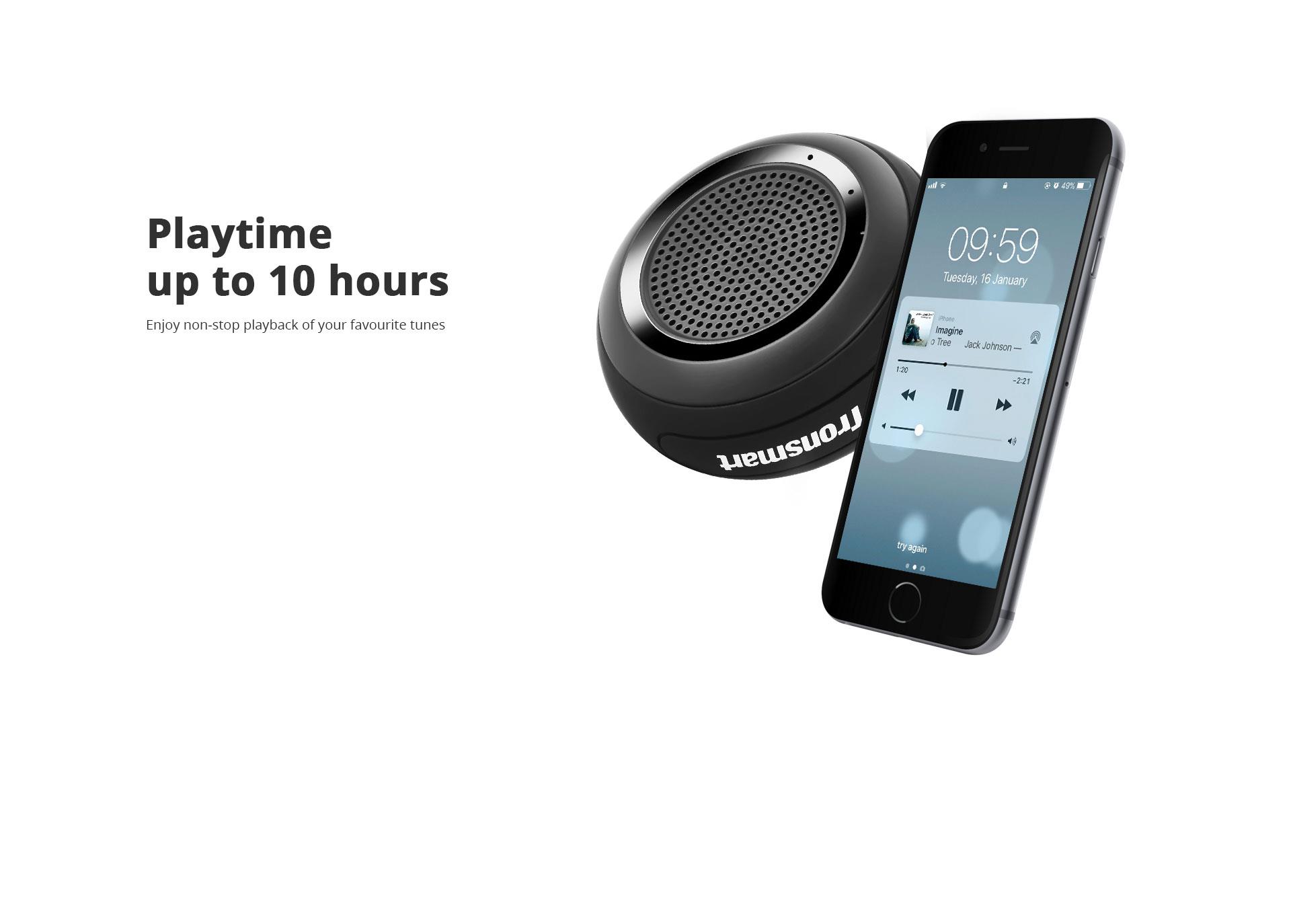 Tronsmart Element Splash IP67 Waterproof Portable Bluetooth Speaker with TWS for iOS Android Smartphones - Black