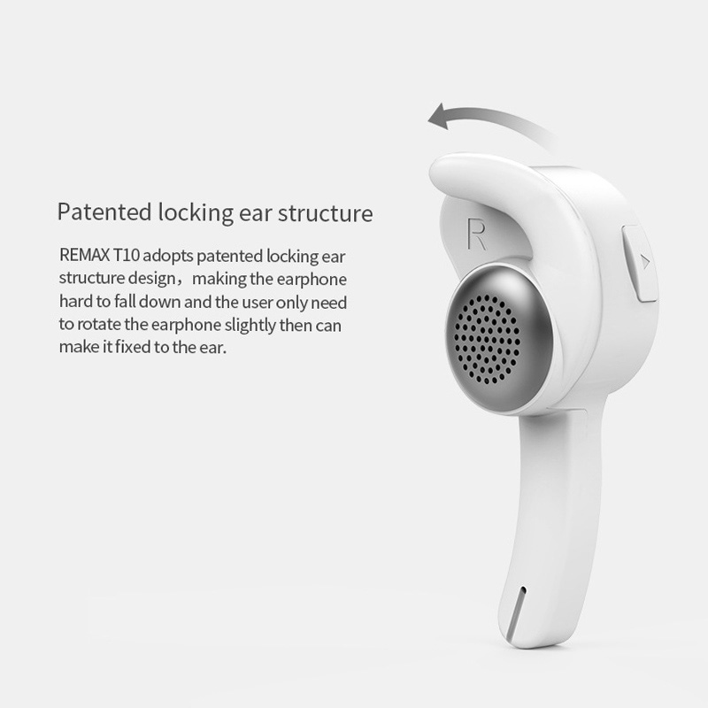 REMAX RB-T10 Wireless Bluetooth Headphone with Mic Multi-Point Connection - Black