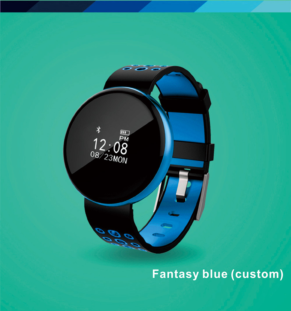 LYNWO I8 Smart Bracelet NRF52832 Chip Blood Oxygen Blood Pressure Monitor IP67 Water Resistant Compatible With Android IOS - Red