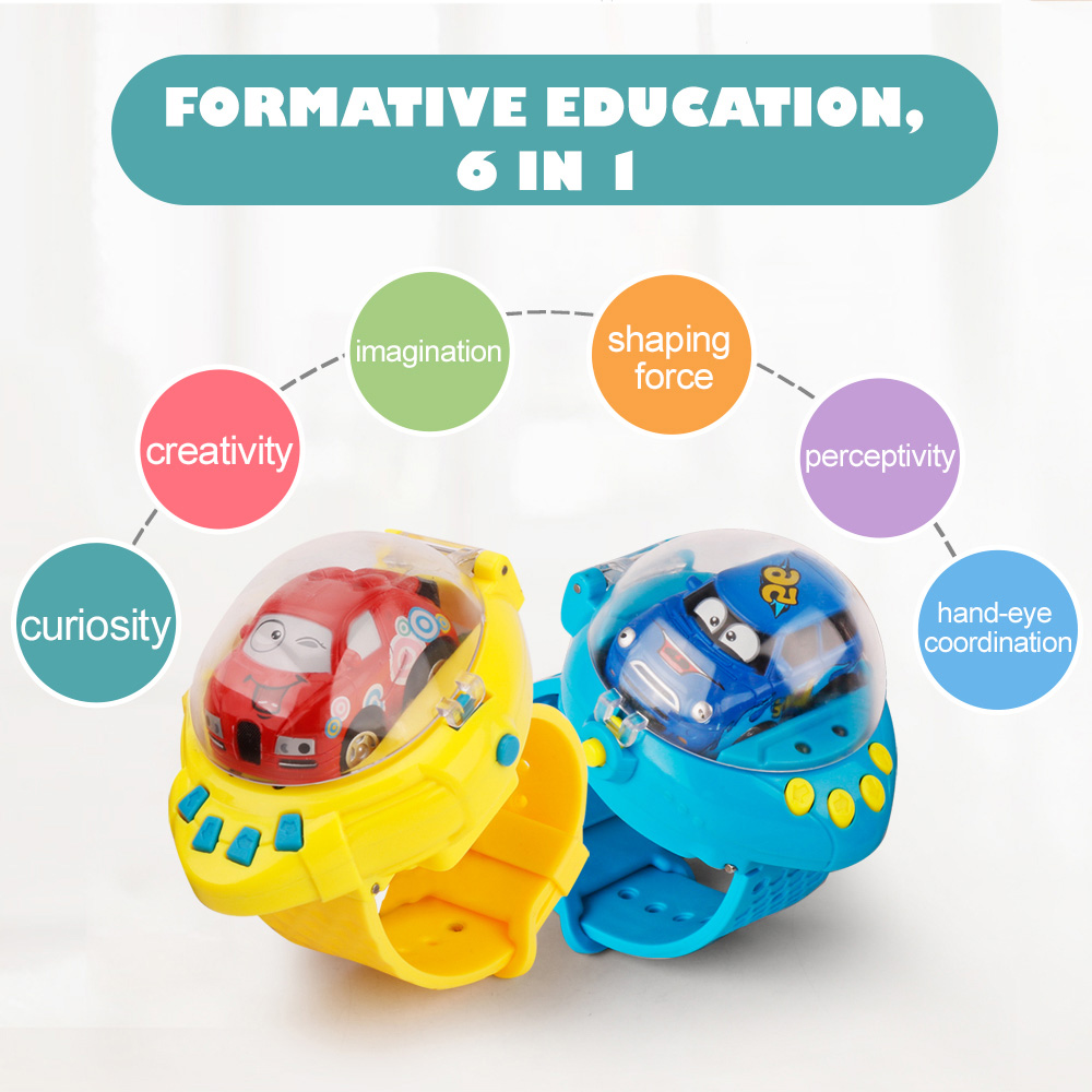 CREATE TOYS 8022 1:58 2.4G Gravity Sensor Watch Control Mini RC Car Toys Gift RTR - Dark Green