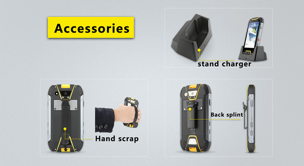 SNOPOW M10 5.0 Inch 4G LTE Smartphone IP68 Waterproof FHD 6GB 64GB MTK6757 Octa Core 16.0MP Camera Android 7.0 6500mAh Large Battery Fast Charge NFC- Yellow