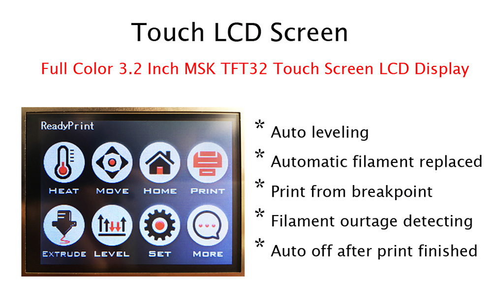 Flsun-F3 3D Printer DIY Kit Touch Screen Dual Nozzle Auto Leveling Large Printing Size 260X260X350