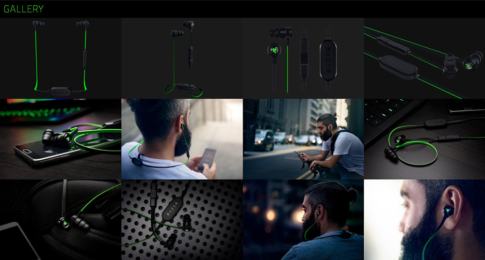 [HK Stock] Razer Hammerhead Bluetooth Wireless Headset with In-line Remote Mic - Green + Black