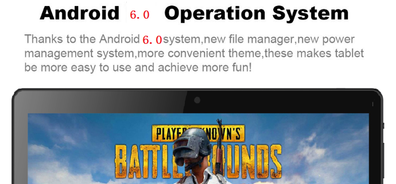 NOOMAI A108S 4G LTE Phablet MTK6737 Quad Core 1.5GHz 10.1" 2GB RAM 16GB ROM Tablet Dual SIM Dual Standby GPS Android 6.0 - Black