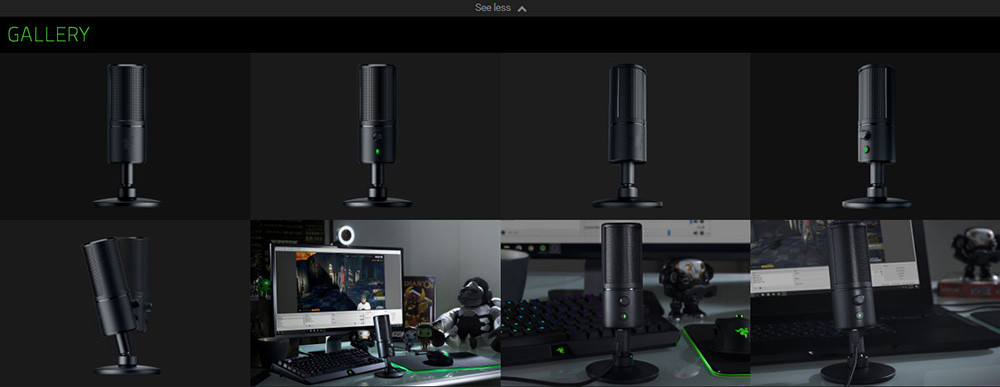 [HK Stock] Razer&nbsp;Seiren&nbsp;X&nbsp;Desktop&nbsp;Condenser&nbsp;Microphone Effective Noise Reduction Plug And Play - Black