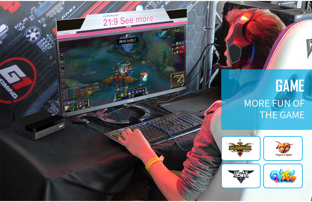 MELE PCG03 Licensed Windows 10 Fanless Desktop Mini PC 2GB/32GB Intel Bay Trail Atom Z3735F HDMI VGA LAN Bluetooth WiFi