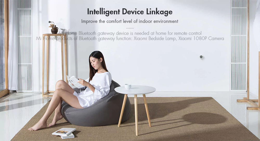 Xiaomi Mijia Bluetooth Temperature Humidity Monitor Sensor APP Control Built-in Sensor LCD Display Magnetic Stick Ultra-Low Power Thermostat -White