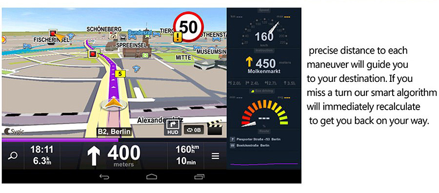 V200 MTK6582 7 Inch 3G Dash Camera FHD 1080P WiFi Android 5.0 GPS Rear-mirror Camera 140 Degree FOV With Dual Lens - Silver