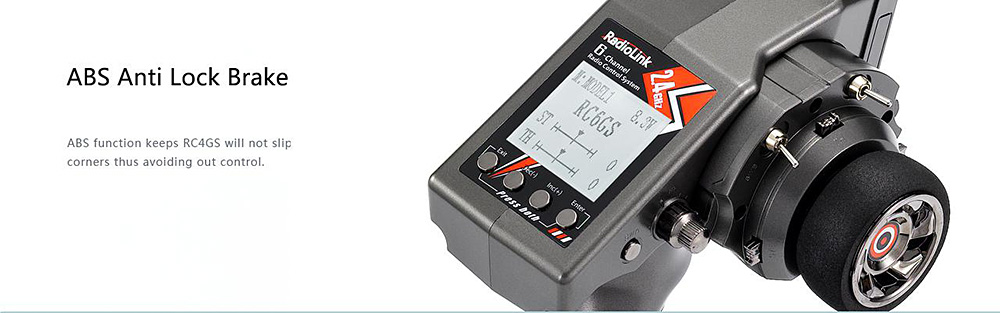 Radiolink RC6GS 2.4G 6CH FHSS Controller Transmitter with R6FG/R6F Gyro Inside Receiver for RC Car Boat