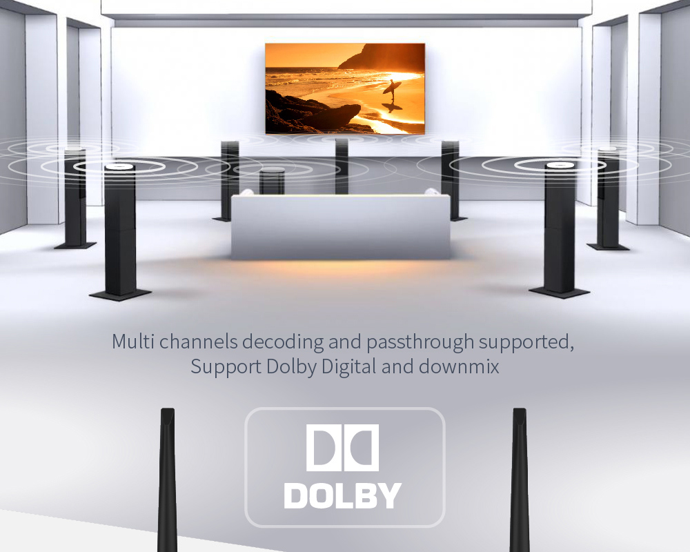 MELE H11 Realtek RTD1295 2GB/16GB 4K 3D Blu-ray Android Media Player 802.11ac WiFi Gigabit LAN Bluetooth SATA HDD Type-C USB3.0 HDMI - Black