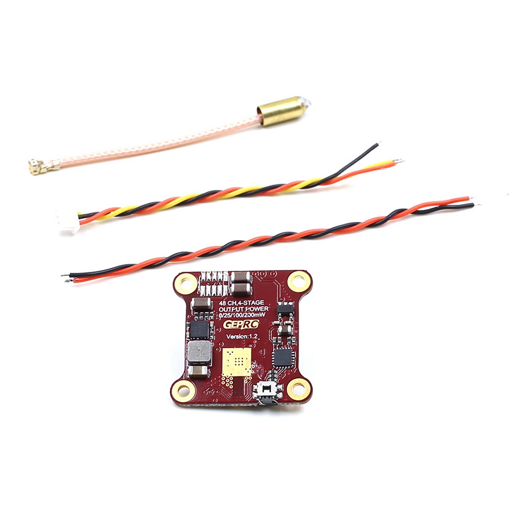 GEPRC GEP-VTX58200-M 0mW/25mW/100mW/200mW Switchable 5.8G 48CH FPV Transmitter for RC Racing Drone