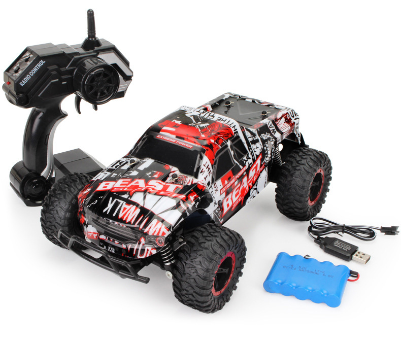JD-2611B 2.4G 1:16 Brushed High Speed Off-road Vehicles RC Car RTR - Red