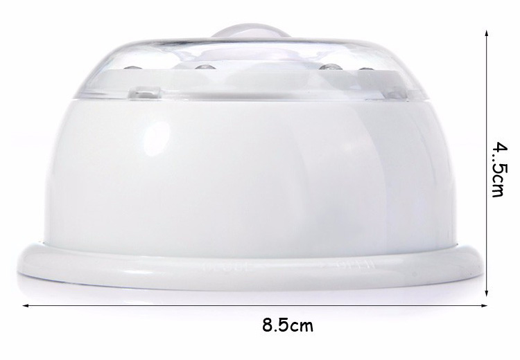 L0605 Infrared Human Body Induction Lamp Auto PIR 6 LEDs Light Night Light -White