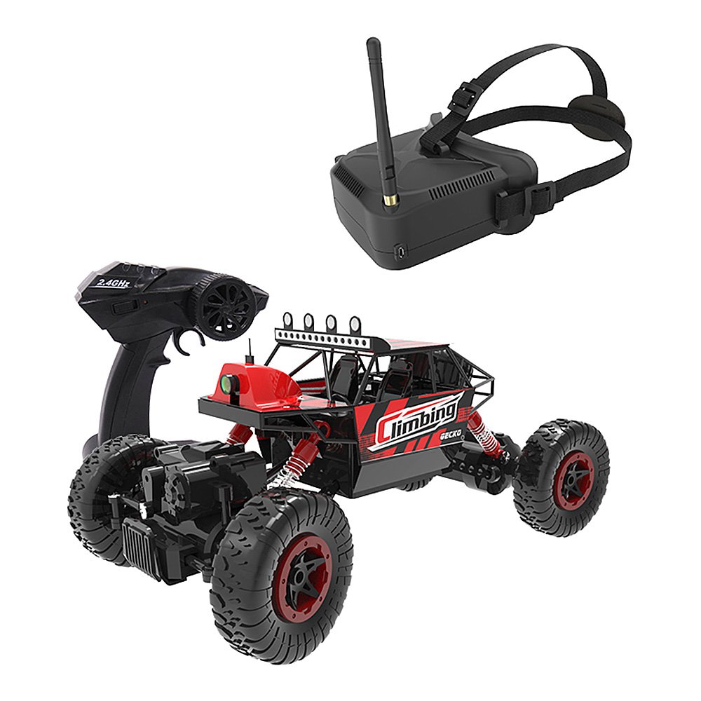 YF-C002 1:18 4WD Double Motors 1000TVL Camera FPV Off-road RC Car with 5.8G 40CH FPV Goggles - RTR