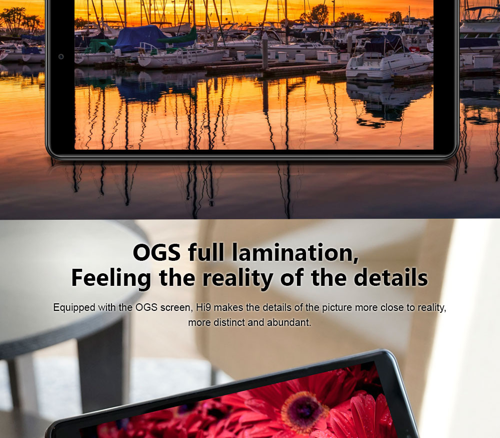 Chuwi Hi 9 Air Tablet PC MTK8173 Quad Core 8.4 Inch 2560*1600 4GB RAM 64GB ROM Android 7.0 Dual Band Wifi - Black+Gray