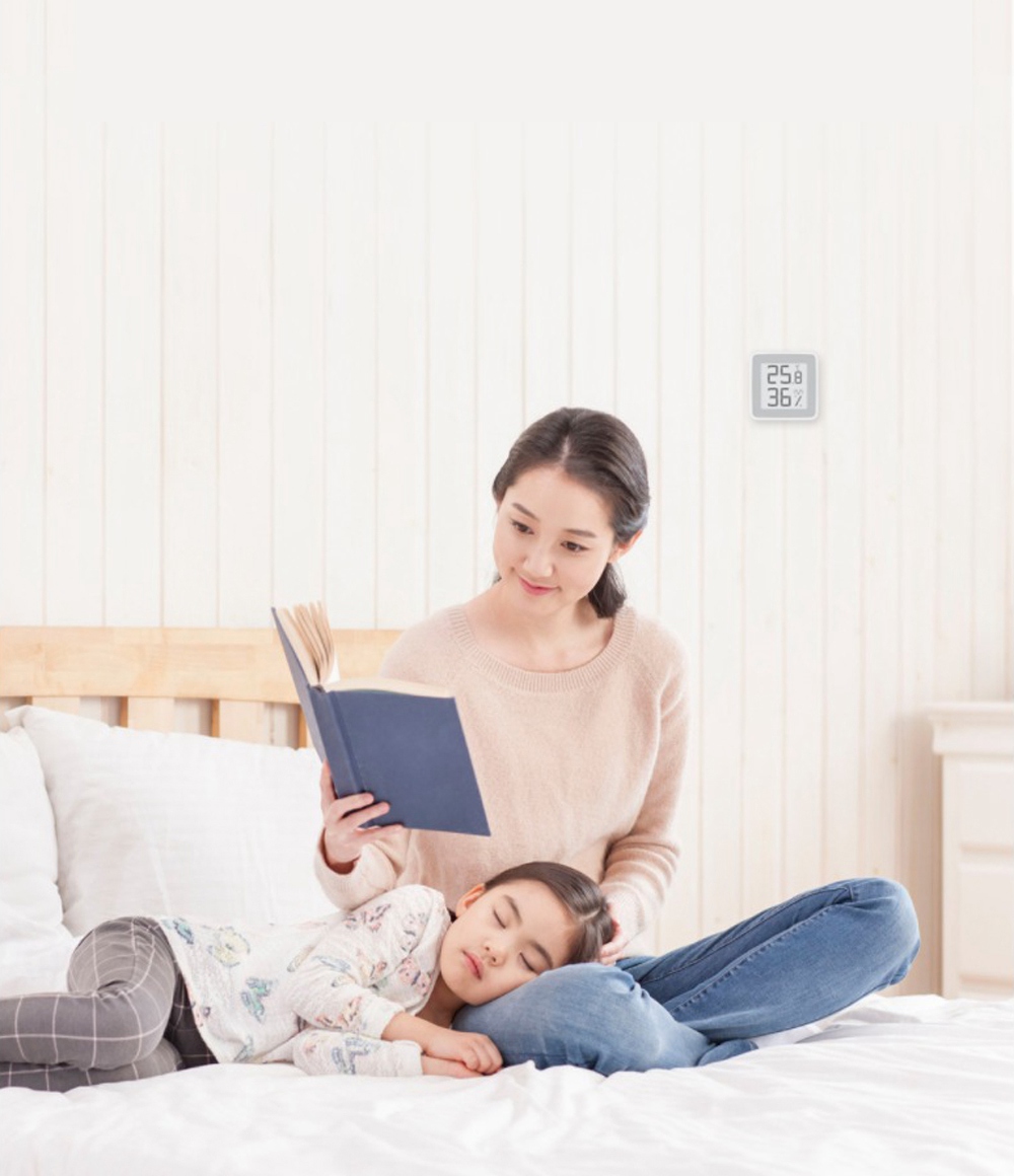 Xiaomi Miaomiaoce Digital Thermometer Hygrometer E-ink Ink Screen Display High-Precision Temperature Humidity Monitor -White