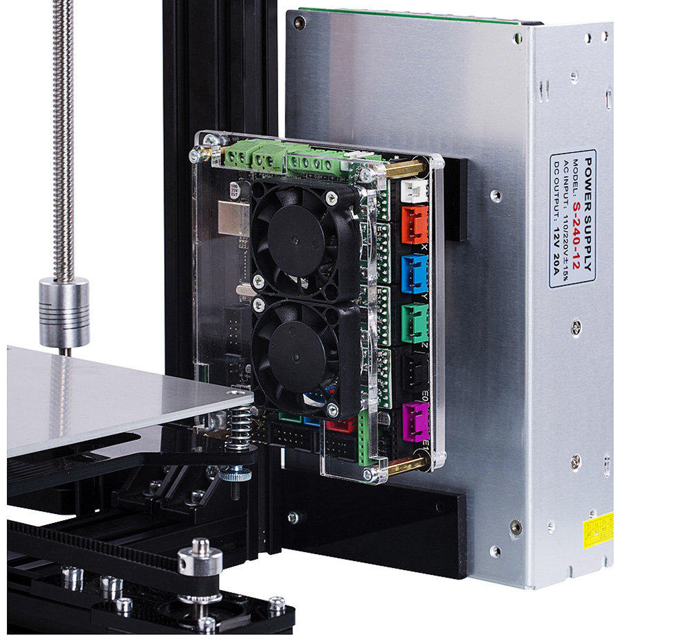 Flsun-Z 3D Printer Kit Large Printing Size 200*200*250mm Auto-leveling Heated Bed with 2 Rolls Filament