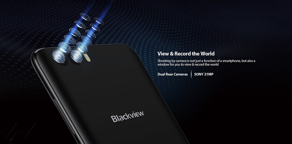 [HK Stock]Blackview P6000 5.5 Inch 4G LTE Smartphone Full Screen 6180mAh Large Battery 6GB 64GB 21.0MP+5.0MP Dual Rear Camera Helio P25 Octa Core Android 7.1 Touch ID + Face ID Quick Charge - Black