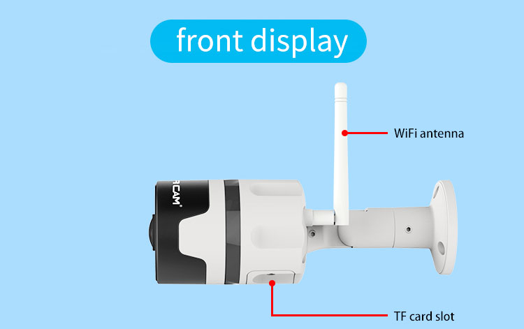 VStarcam C63S 1080P WiFi IP Camera 1/2.9 Inch CMOS PnP IR-Cut Night Vision Motion Detection IP66 Waterproof Security Camera -White