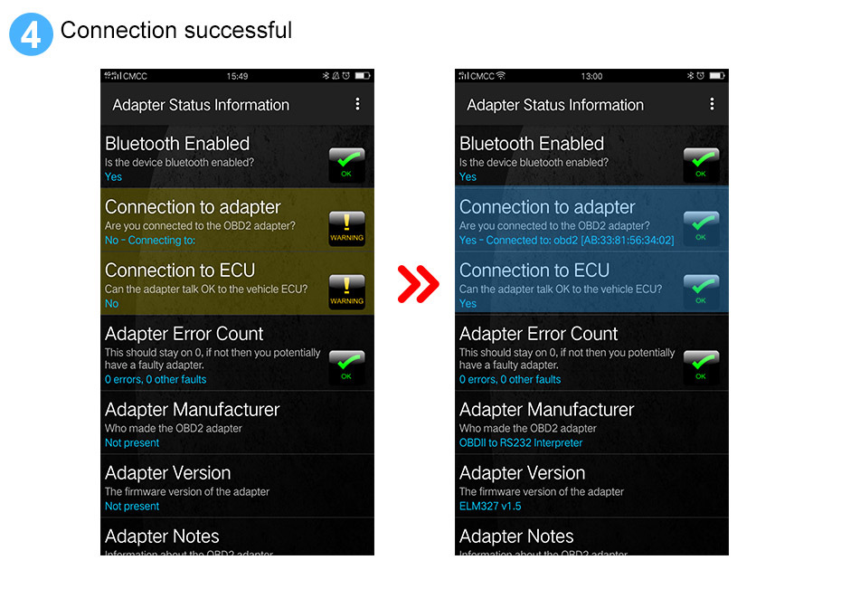 Konnwei KW901 OBD2 Car Bluetooth Scanner ELM327 Car Diagnostic Tool - Black + Red