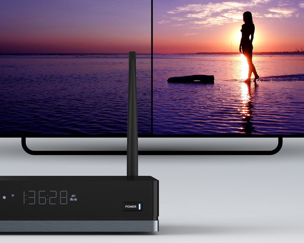 MELE H11 Realtek RTD1295 2GB/16GB 4K 3D Blu-ray Android Media Player 802.11ac WiFi Gigabit LAN Bluetooth SATA HDD Type-C USB3.0 HDMI - Black