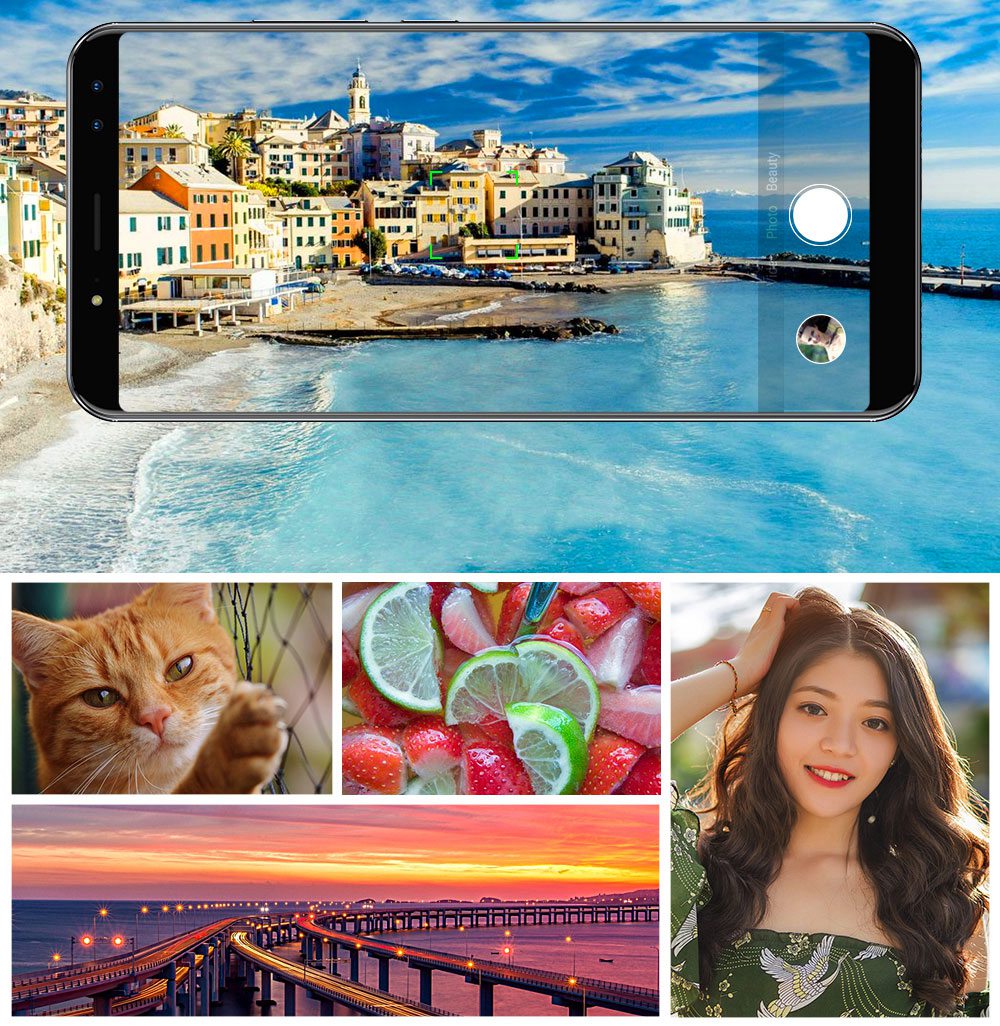 [HK Stock]Ulefone Power 3S 6.0 Inch Smartphone FHD Screen 4GB 64GB Four Cameras Helio P23 Octa Core Android 7.0 Touch ID 6350mAh - Gold