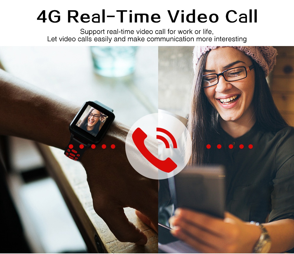 Q1 Pro 4G Smartwatch Phone MTK6737 Quad Core 1.1GHz 1G RAM 8G ROM IP67 Water Resistant GPS WiFi Heart Rate Monitor - Gray