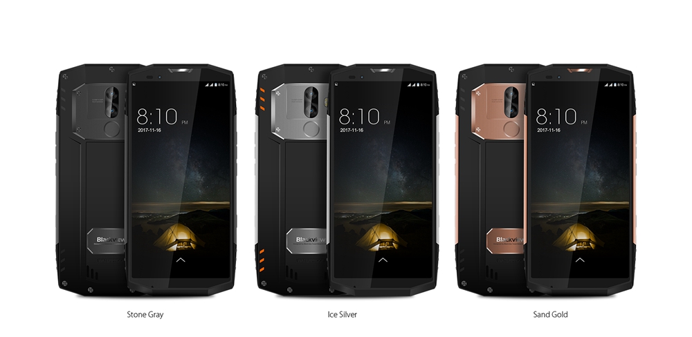 [HK Stock]Blackview BV9000 Pro 5.7 Inch 4G LTE Smartphone 18:9  FHD+ Full Screen Waterproof IP68 6GB 128GB Helio P25 Octa Core Dual Rear Camera Android 7.1 4180mAh Quick Charge NFC - Silver