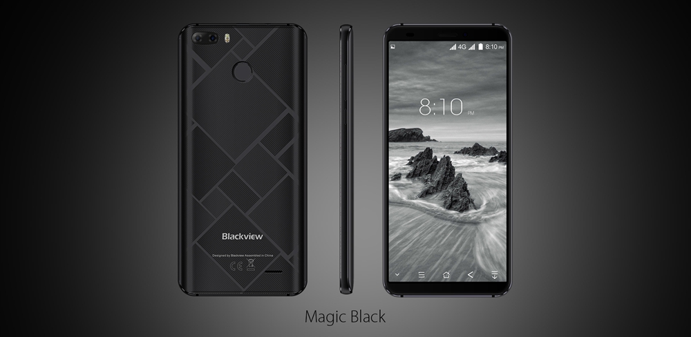 [HK Stock]Blackview S6 5.7 Inch Smartphone 18:9 Full Screen 2GB 16GB MTK6737VWH Quad Core Android 7.0 Touch ID 4180mAh Battery - Silver