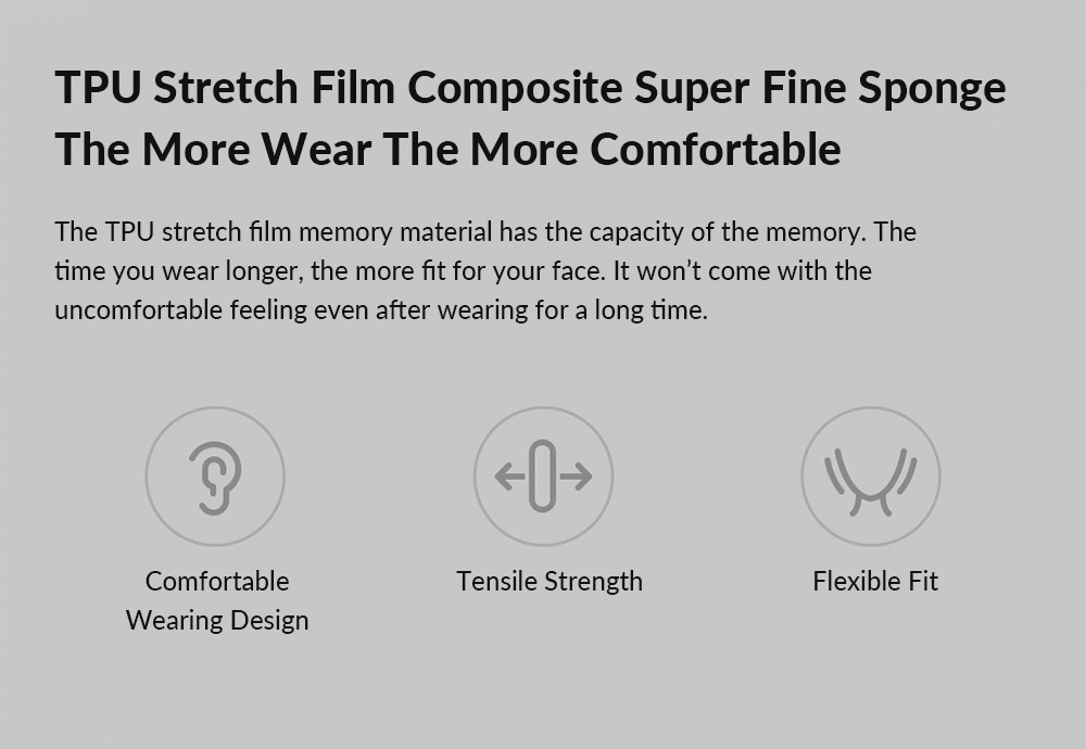 Xiaomi Mijia Smartmi Filter Mask Block 97% PM 2.5 With Ventilating Valve 3 PCS - Black