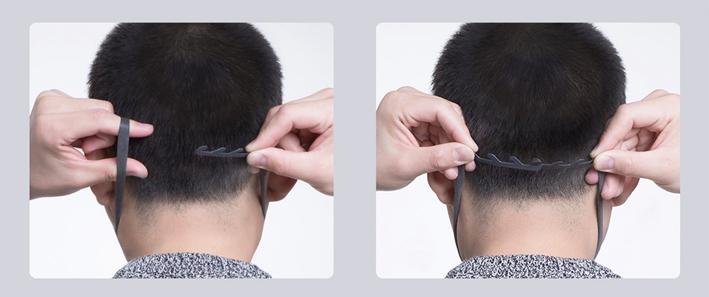 Xiaomi Mijia Smartmi Filter Mask Block 97% PM 2.5 With Ventilating Valve 3 PCS - Black