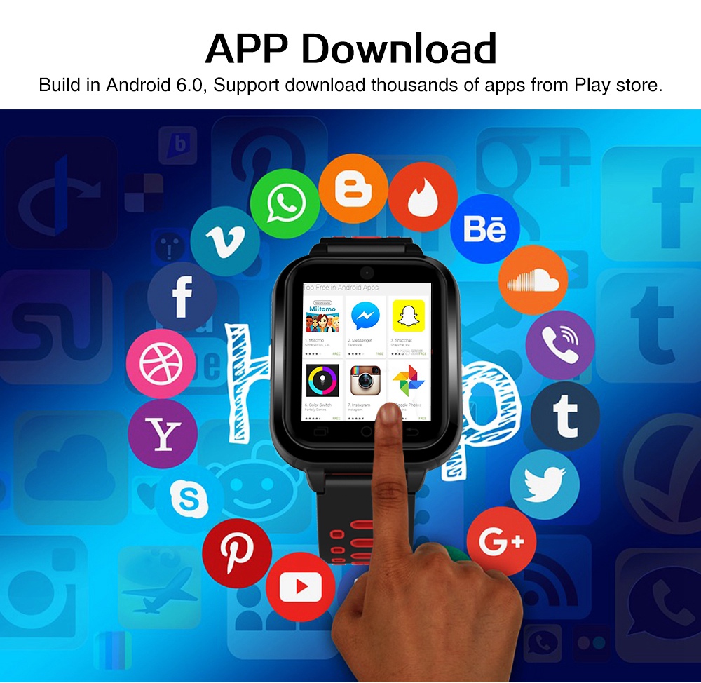 Q1 Pro 4G Smartwatch Phone MTK6737 Quad Core 1.1GHz 1G RAM 8G ROM IP67 Water Resistant GPS WiFi Heart Rate Monitor - Gray