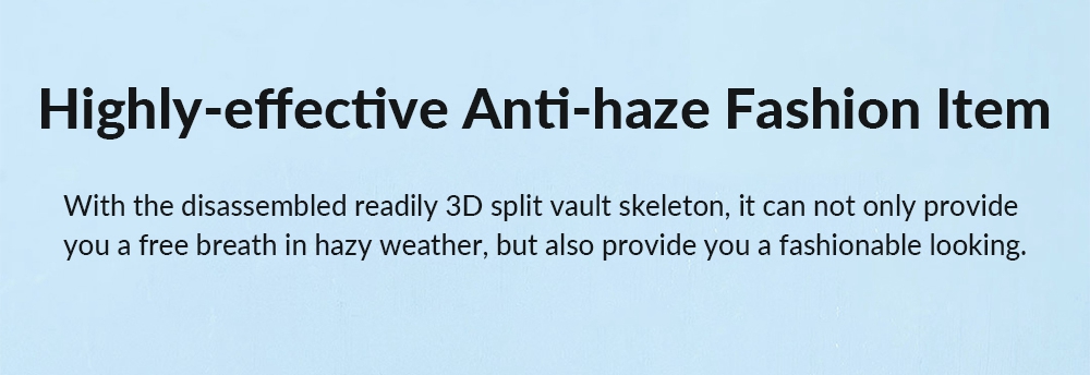 Xiaomi Mijia Smartmi Filter Mask Block 97% PM 2.5 With Ventilating Valve 3 PCS - Black