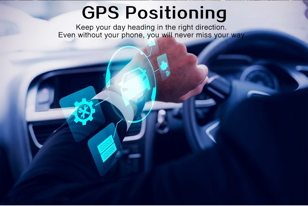 Q1 Pro 4G Smartwatch Phone MTK6737 Quad Core 1.1GHz 1G RAM 8G ROM IP67 Water Resistant GPS WiFi Heart Rate Monitor - Gray