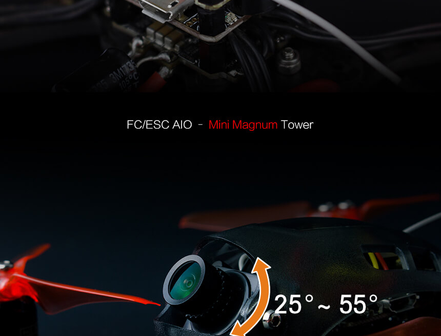 Emax Babyhawk-R 136mm Brushless FPV Racing Drone with F3 AIO FC 12A 3-4S 4In1 BLheli_S ESC 5.8G 40CH VTX - PNP