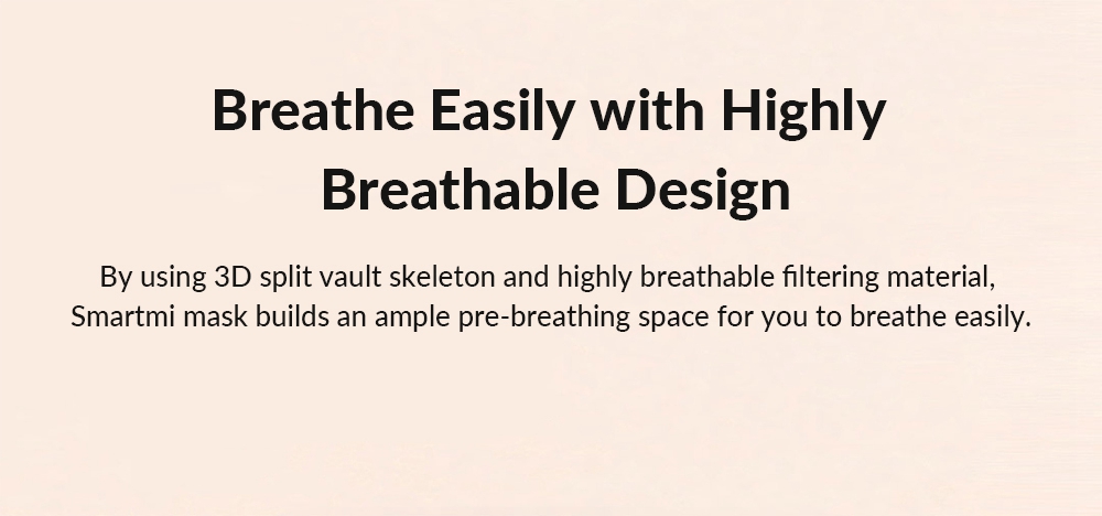 Xiaomi Mijia Smartmi Filter Mask Block 97% PM 2.5 With Ventilating Valve 3 PCS - Black