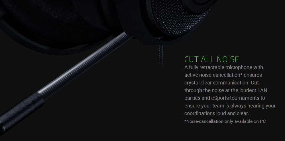 [HK Stock] Razer Kraken 7.1 Chroma V2 USB Gaming Headset with Retractable Digital Microphone and Lighting - Gunmetal Gray