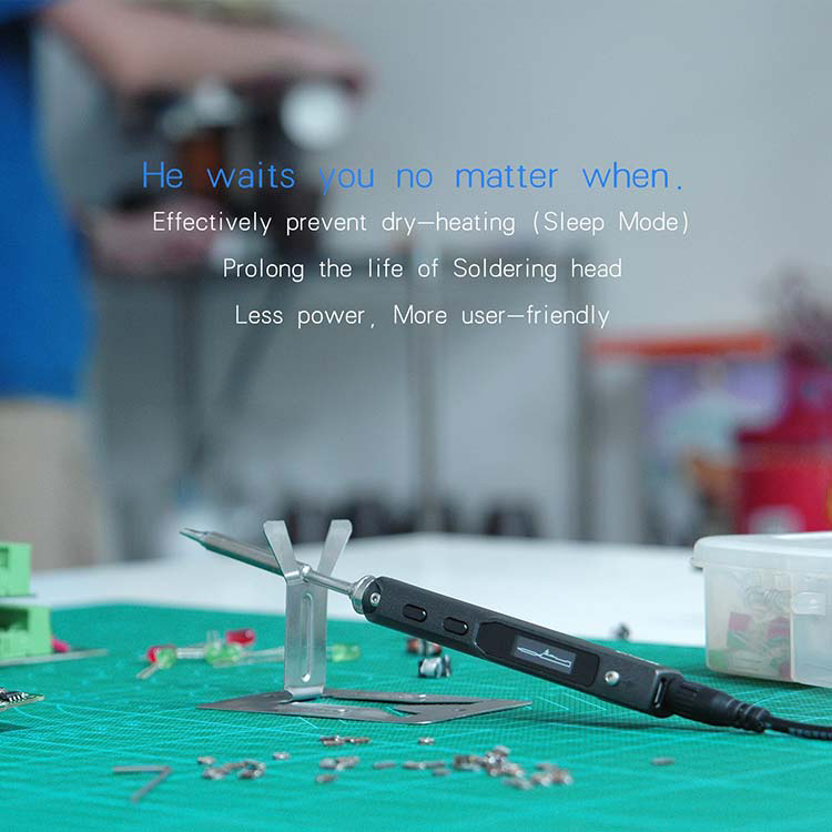 TS100 Digital OLED Programable Mini Soldering Iron Built-in STM32 Chip