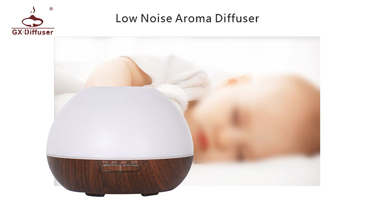 GX.Diffuser GX-19K 300ml Ultrasonic Essential Oil Diffuser Cool Mist Humidifier Timer Setting LED Night Light -Wood