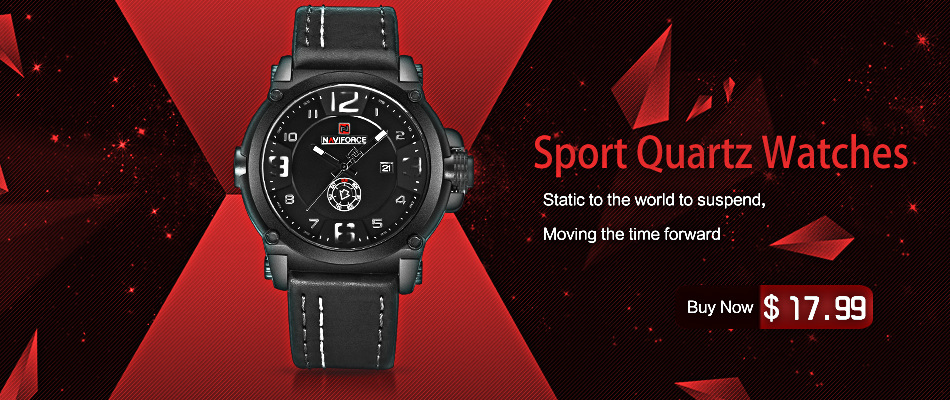 Naviforce 9050 Men Wrist Watch Water-resistant LED Digital Stainless Steel Band -Blue