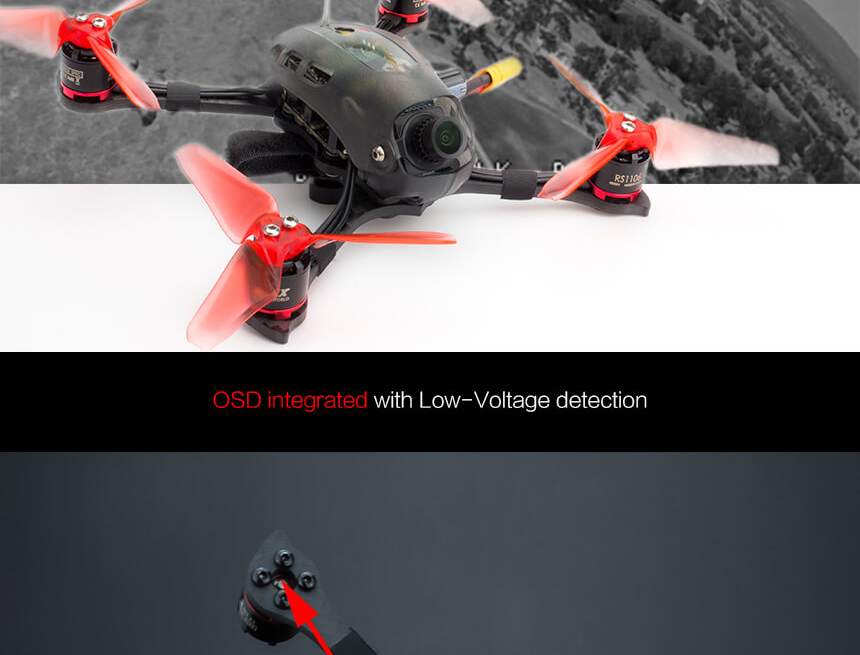 Emax Babyhawk-R 136mm Brushless FPV Racing Drone with F3 AIO FC 12A 3-4S 4In1 BLheli_S ESC 5.8G 40CH VTX - PNP
