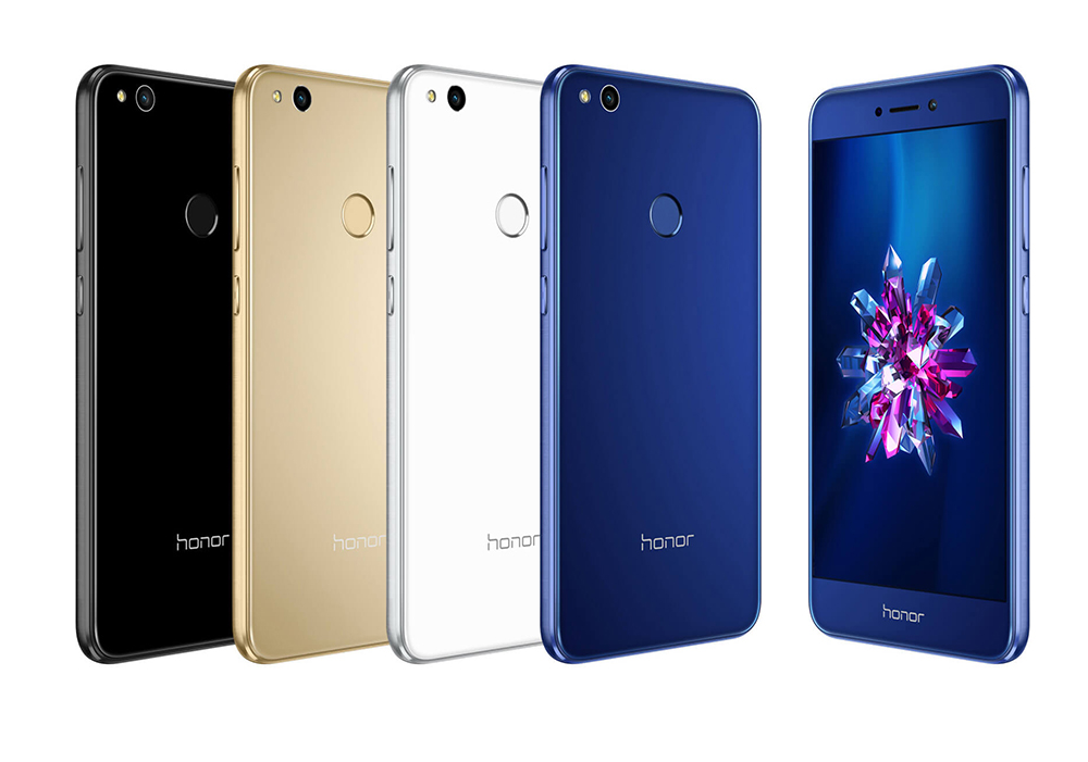 HUAWEI Honor 8 Lite 5.2 inch Smartphone FHD Screen 4GB 64GB Hisilicon Kirin 655 Octa Core 12.0MP + 8.0MP Cameras Android 7.0  Double-sided 2.5D Glass Body - White
